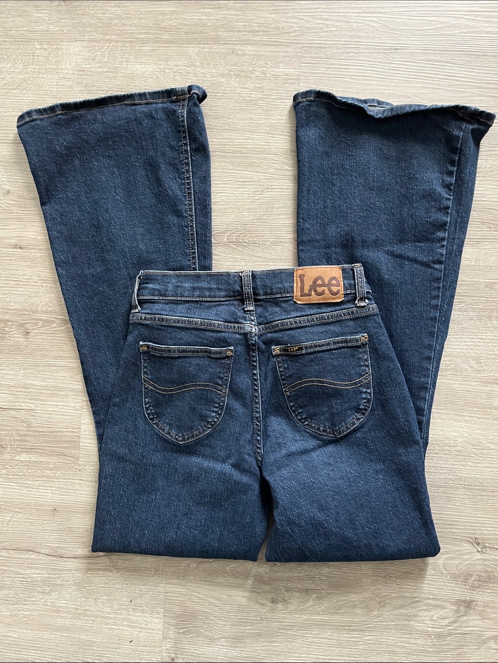 Lee Women's Flared Dark Indigo Denim Jeans